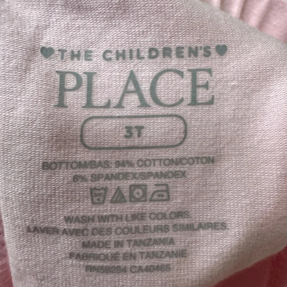 The Children's Place 3T Girls Soft Pink Capri Leggings - Picture 4 of 4